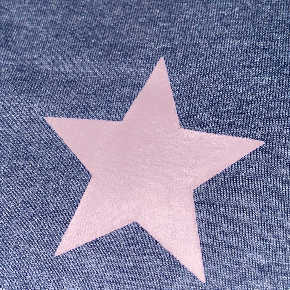 Blue T-Shirt with Pink Star - Picture 14 of 14